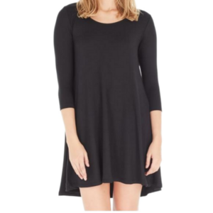 Laila Jayde Black Modal Cotton Dress Sz M NWT